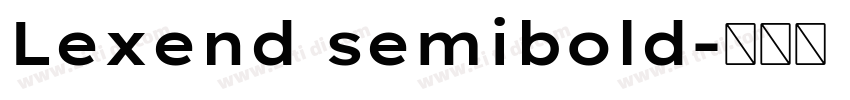Lexend semibold字体转换